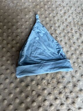 Kickee Pants Soft Blue Bamboo Knotted Baby Hat